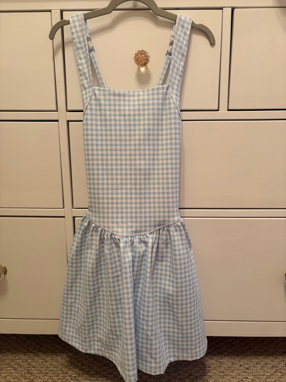 Abercrombie Kids YPB Drop Waist Gingham Summer Athletic Dress Size 11-12